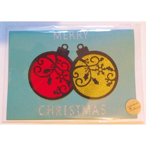 Bauble Christmas Card
